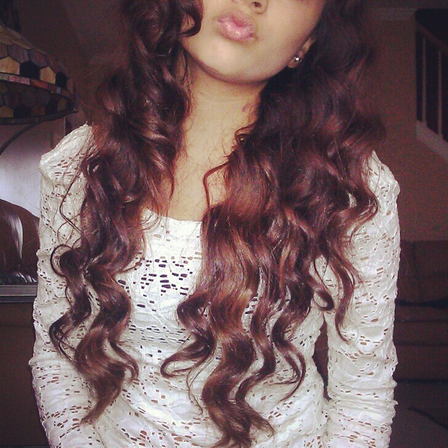 my curled hair