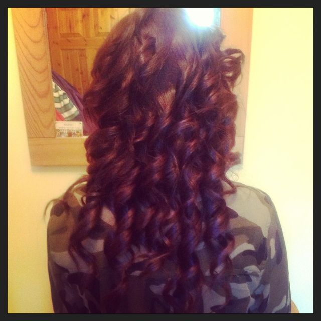 my friend Emma. I done her hair a while ago  