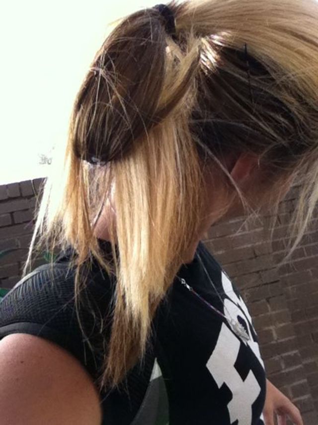 my hair in throwback mode 