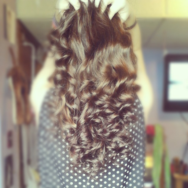 my hair.