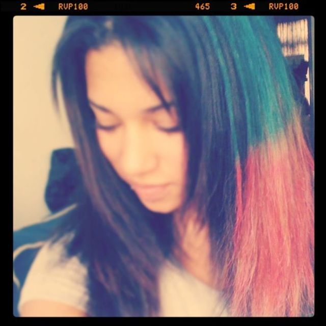my new dipdye candy hair