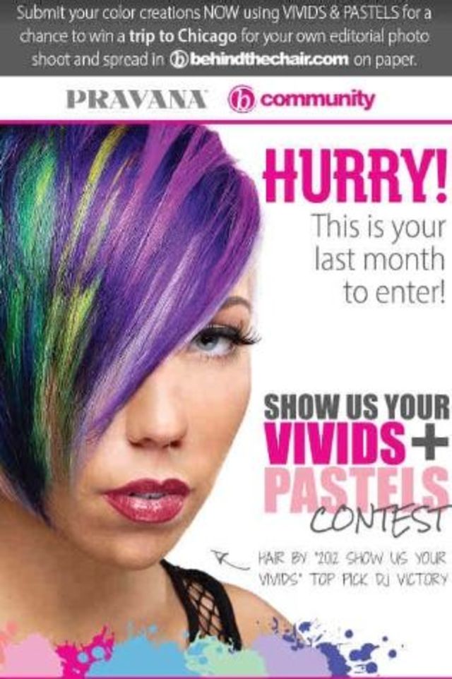 my photo promoting Pravana 