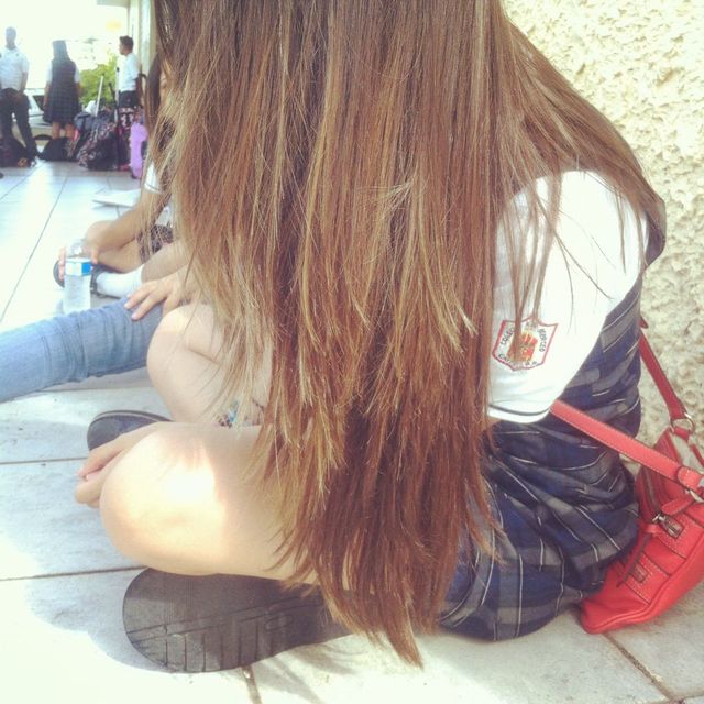 natural straight hair