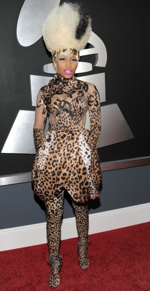 nicki-minaj-animal-print-2011-grammy-awards