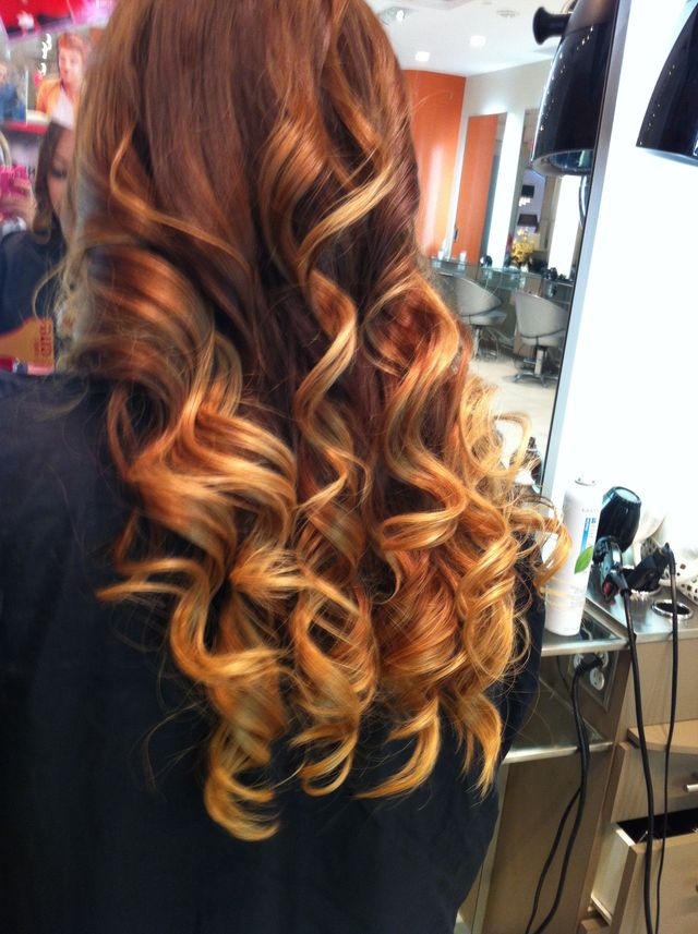 ombré &amp; curls