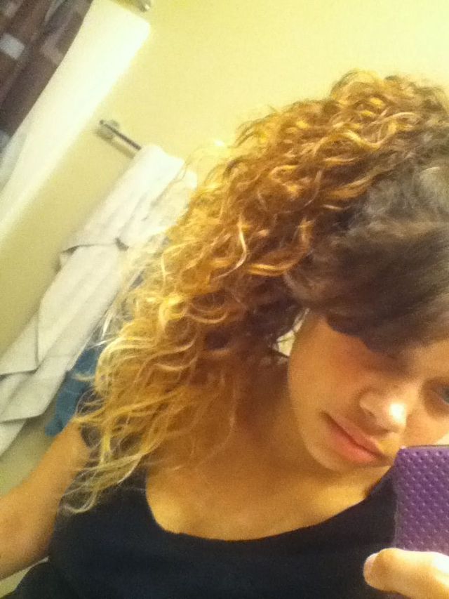 ombré and bangs