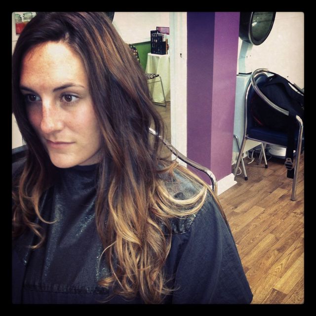 ombré curly