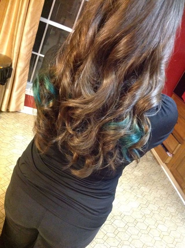 ombré emerald. 