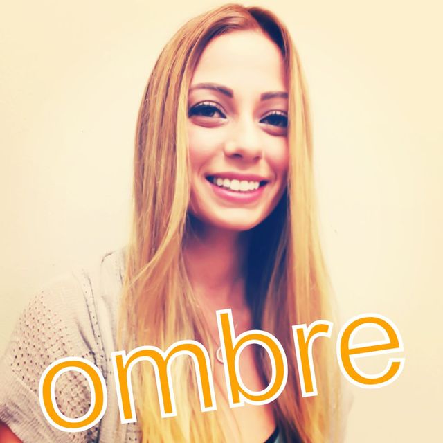ombré hair color