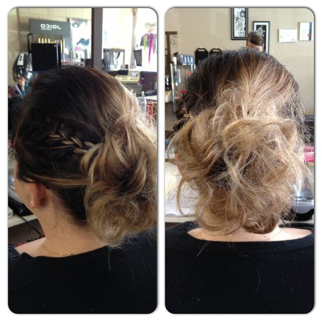 ombré hairup