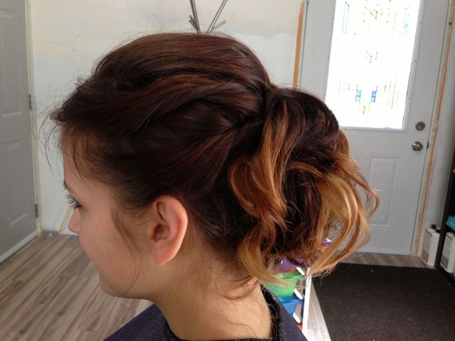 ombré updo
