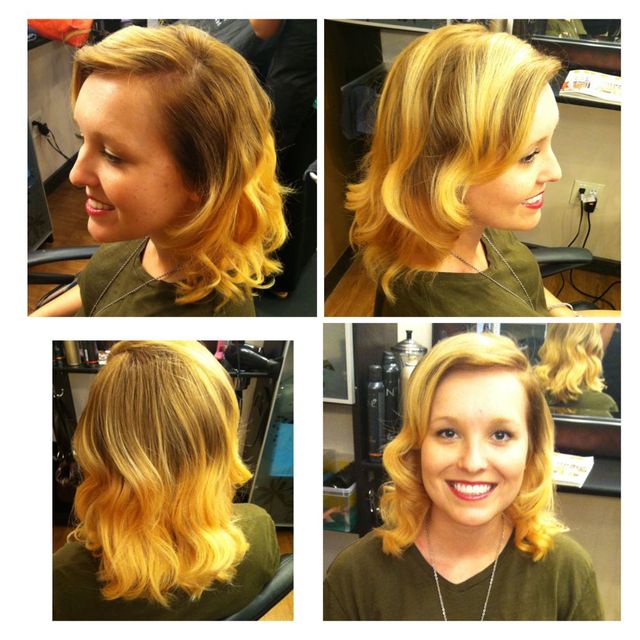 ombré vintage style