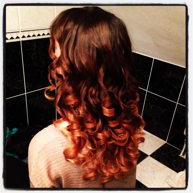 ombre curls