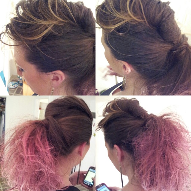 ombre pony-hawk