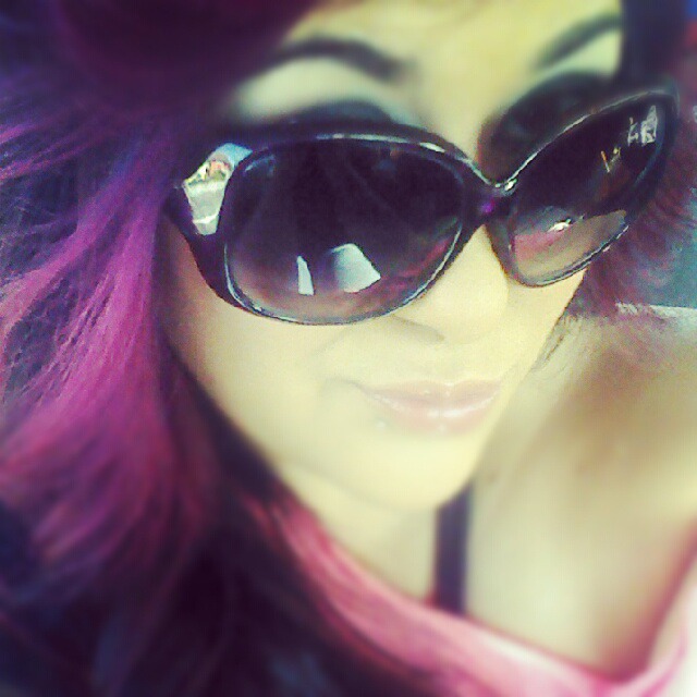 ombrea pink n purple