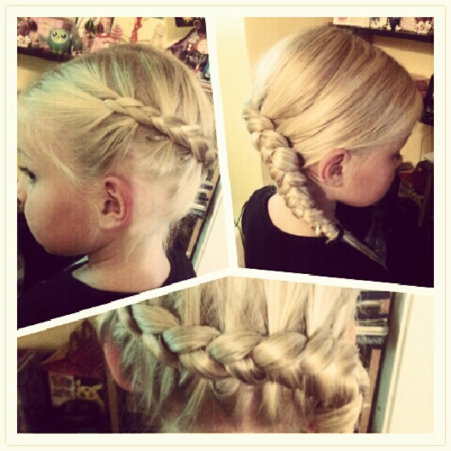 outside french braid