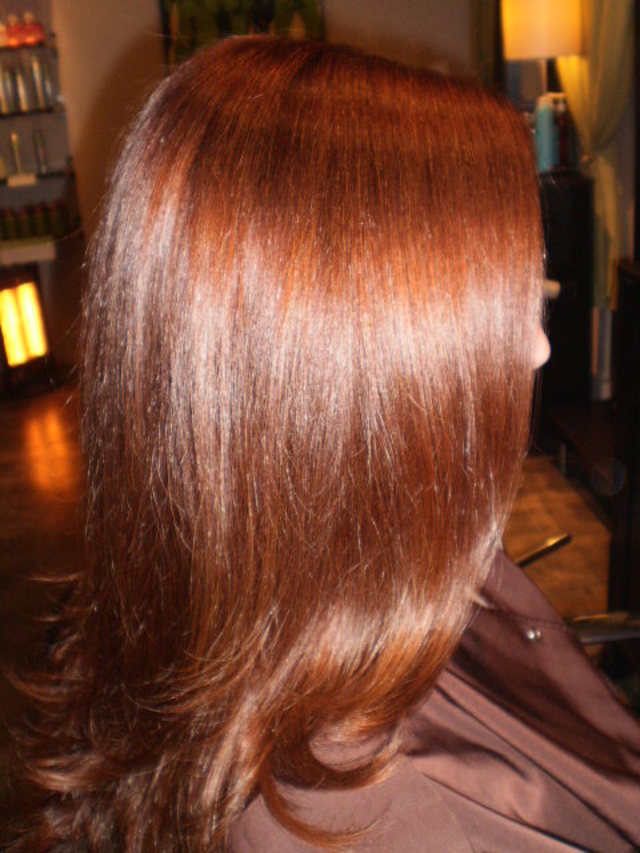 todd sterling brown...long layers with color gloss
