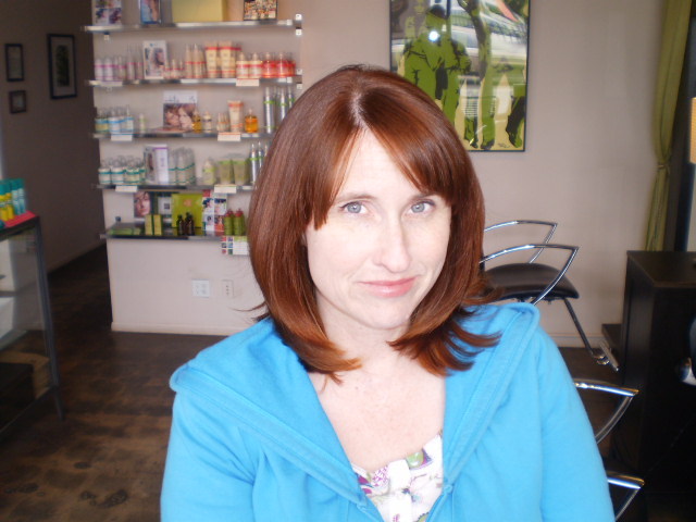 todd sterling brown...bangs/color/blowout