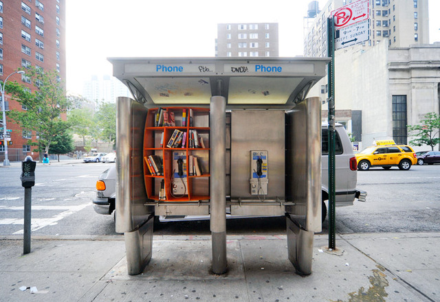 phone booth library