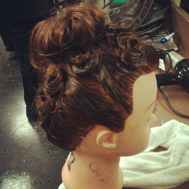 pin curls