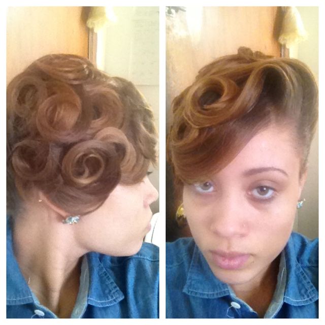pin curls