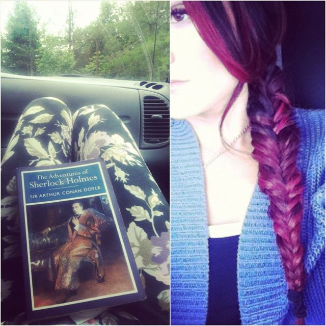 pink and black fishtail 