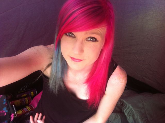 pink and blue