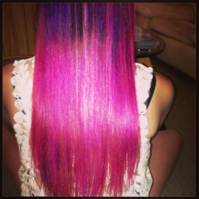 pink and purple hair