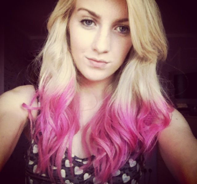 pink dip dye