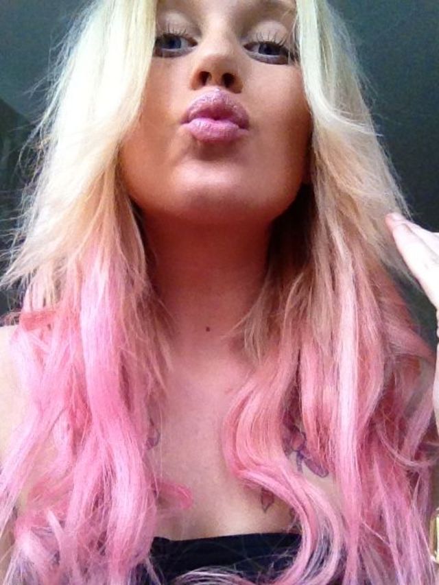 pink dipdye