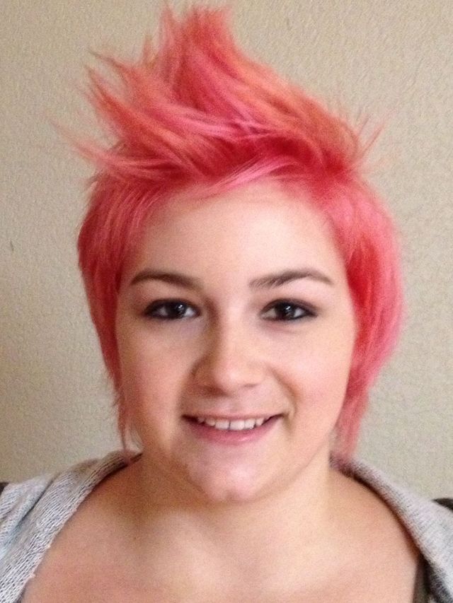 pink faux hawk