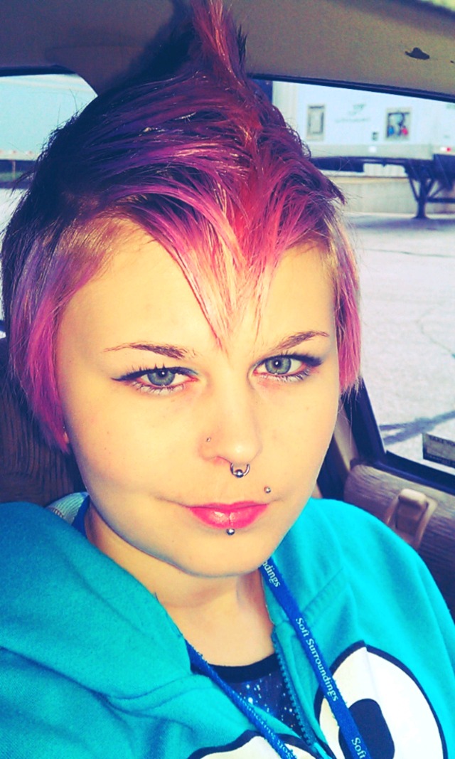 pink fohawk