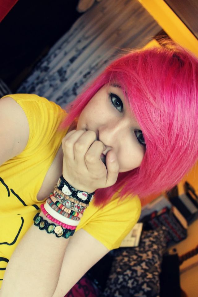 pink hair