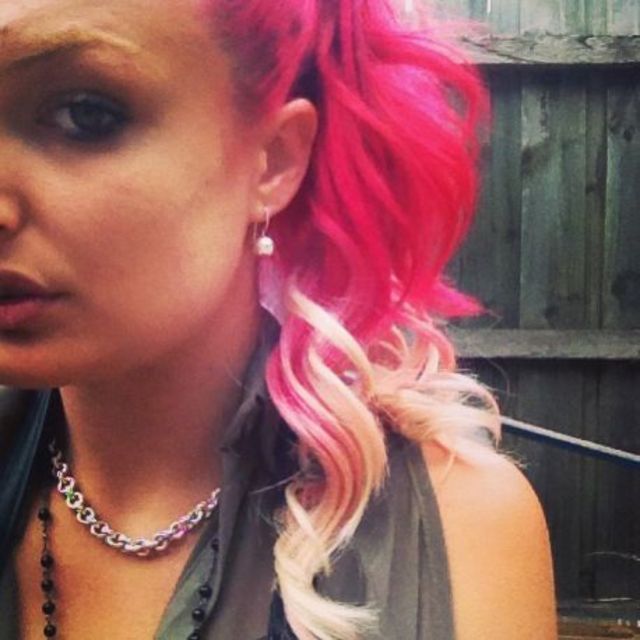 pink hair