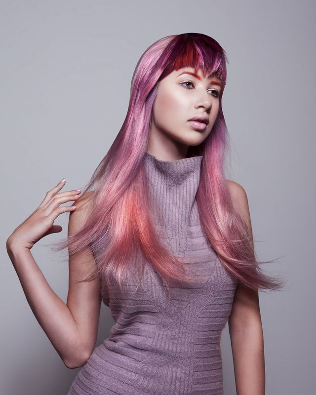 pink hair