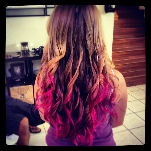 pink ombré