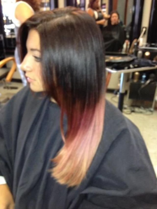 pink ombré