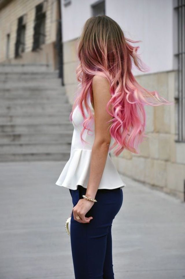 pink ombré