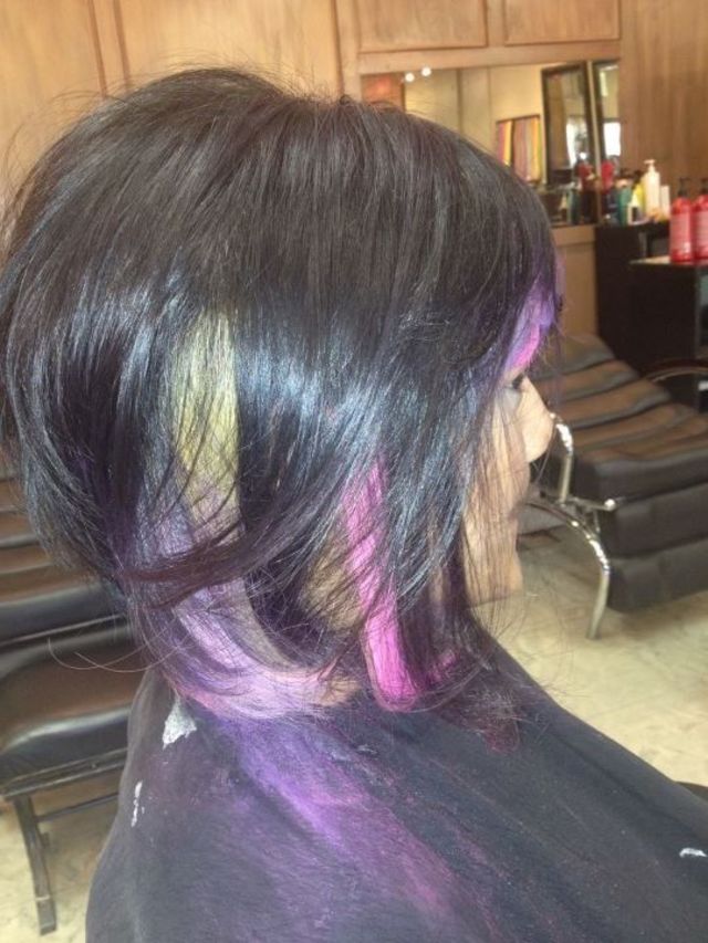 pink purple bob