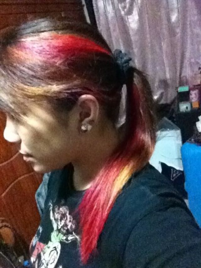 pinkish red