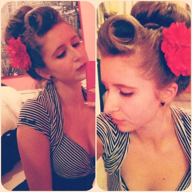 pinup girl updo