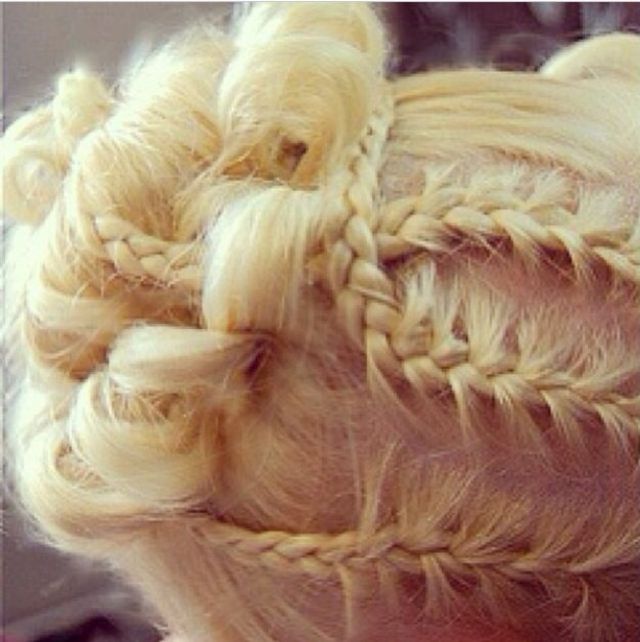 plaited updo 
