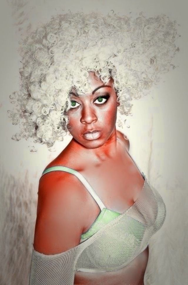 platinum afro