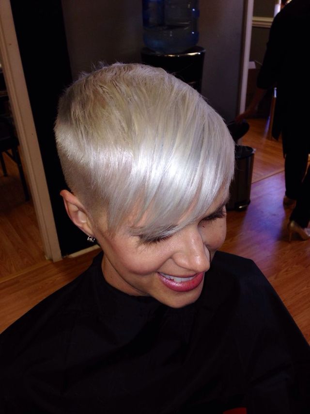 platinum, baby!! funky pixie