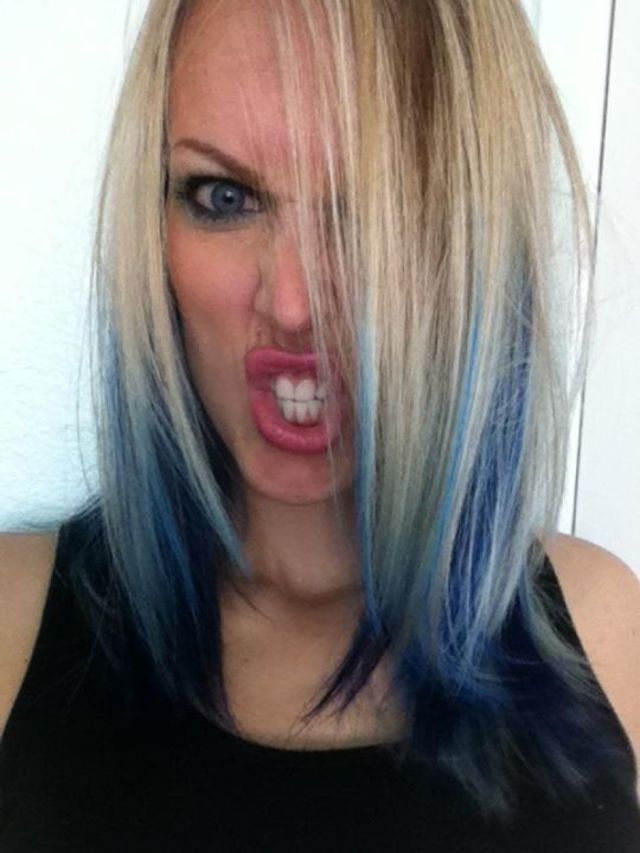 platinum to blue