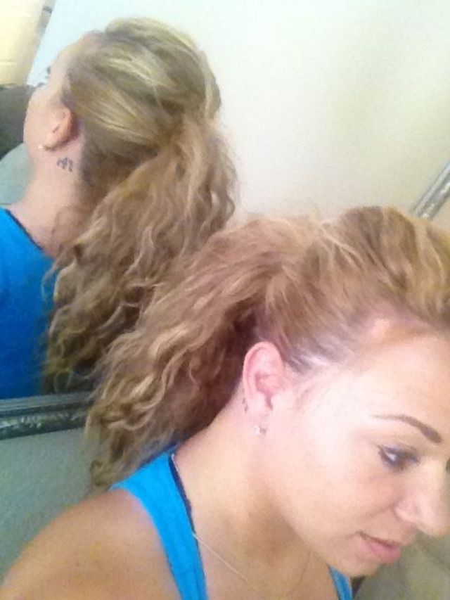 ponytail for the pool 