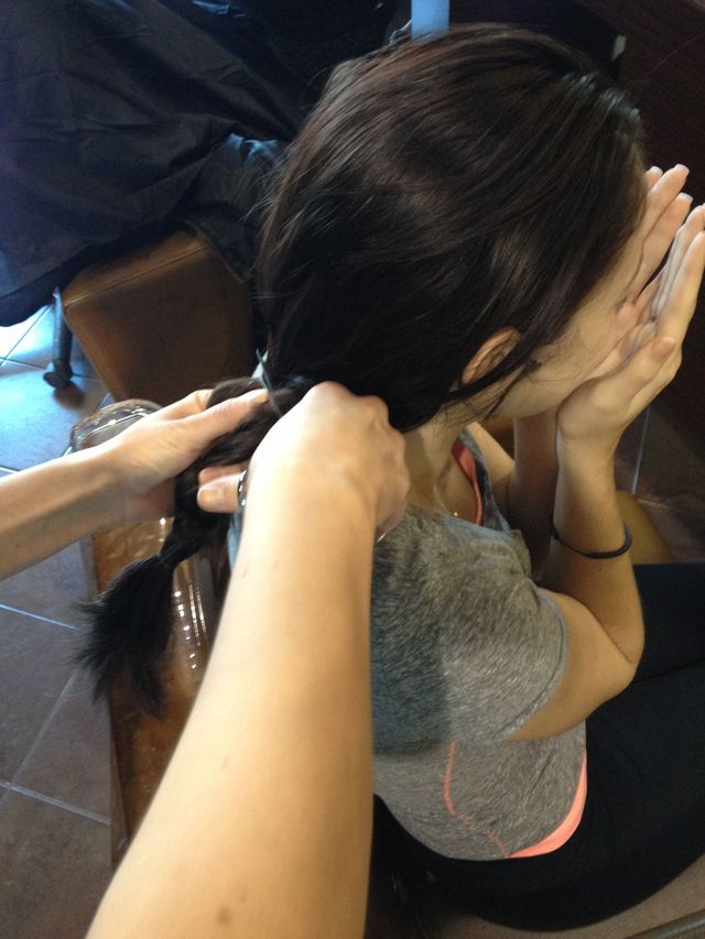 process of donating my hair