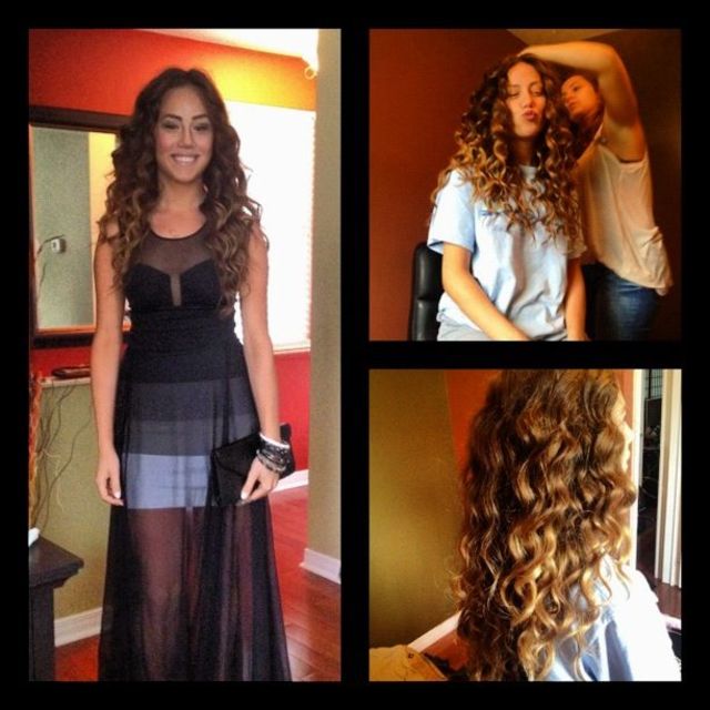 prom (curls)