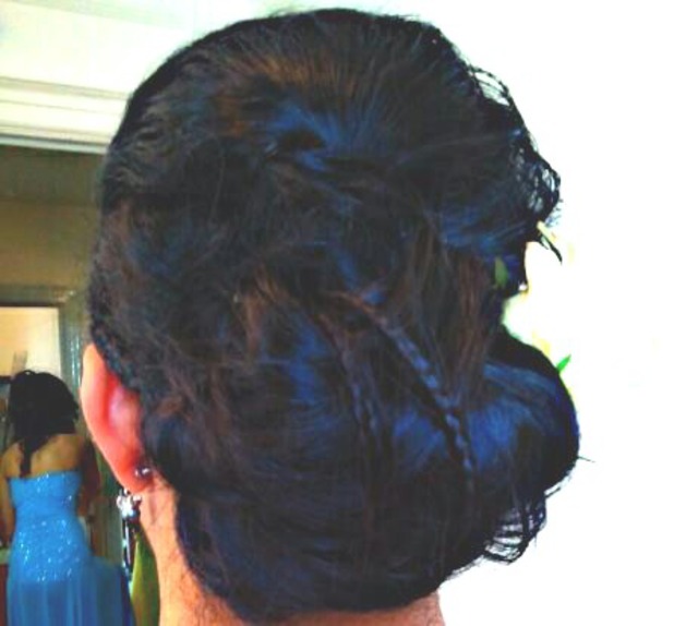 prom messy updo