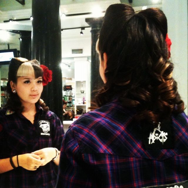 prom pin-up hair